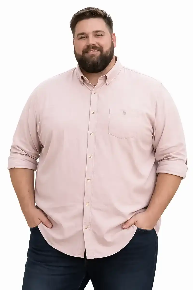 Men's Plus Size Regular Fit Cotton Shirts