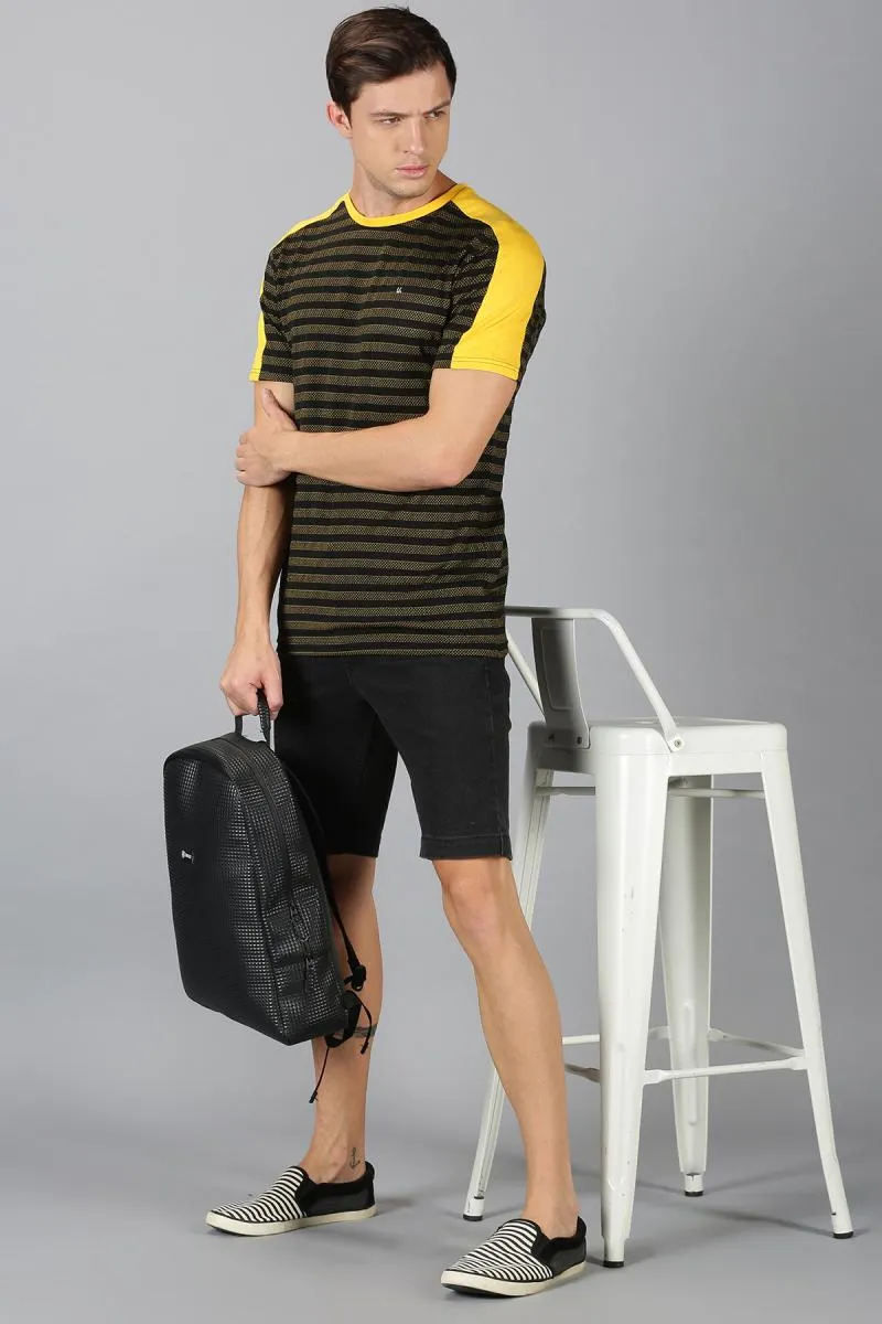 Cotton Striped T-shirt for Men 000370SBLA