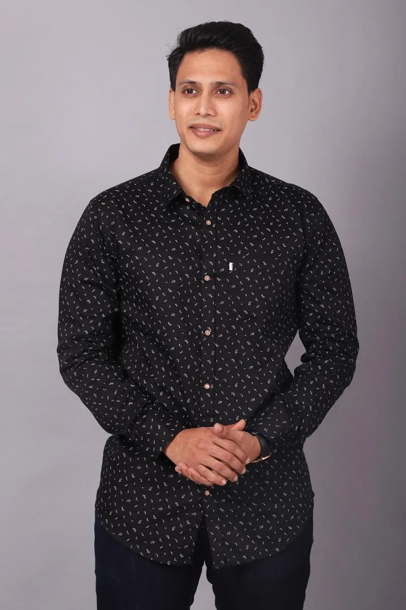 Cotton Printed Casual Shirt for Men