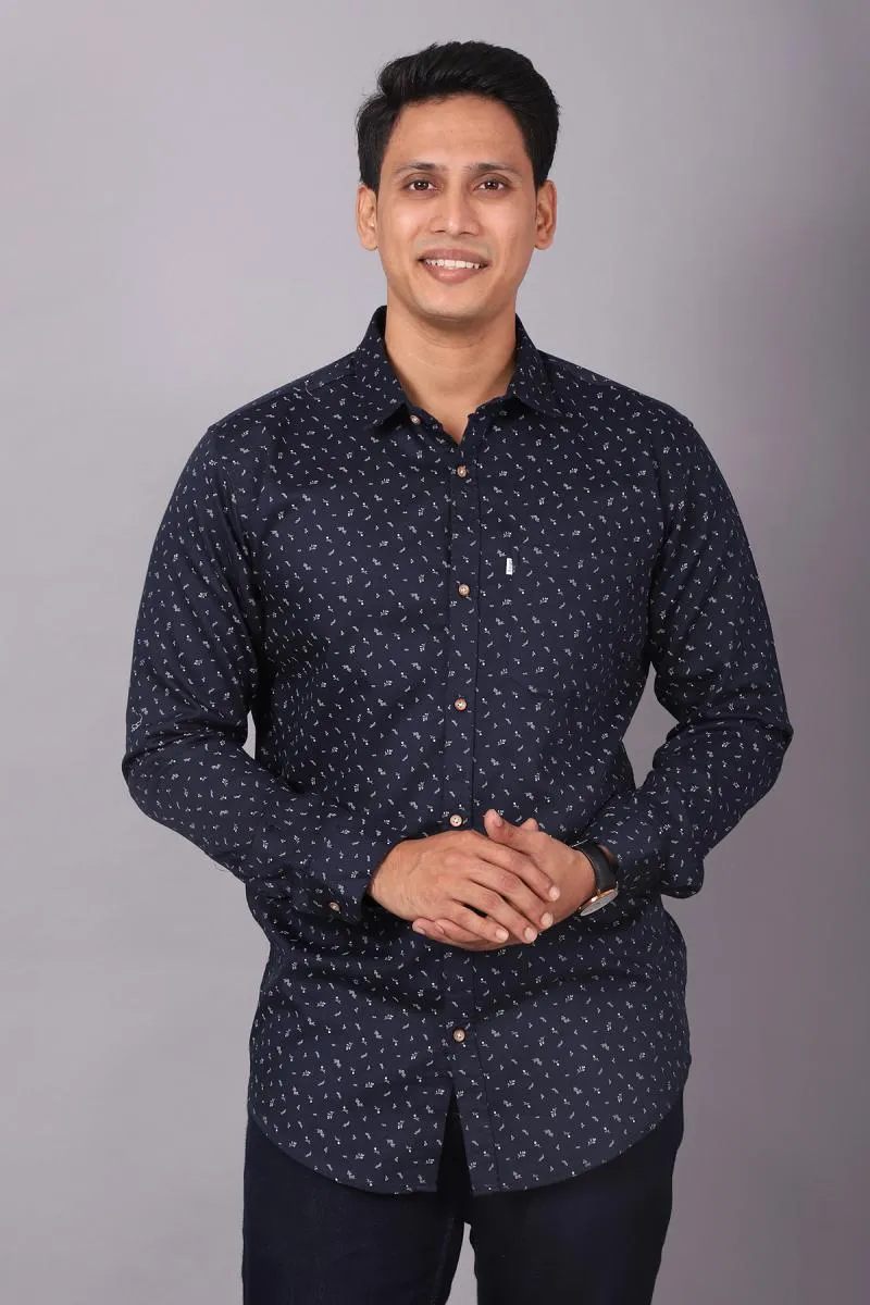 Cotton Printed Casual Shirt for Men