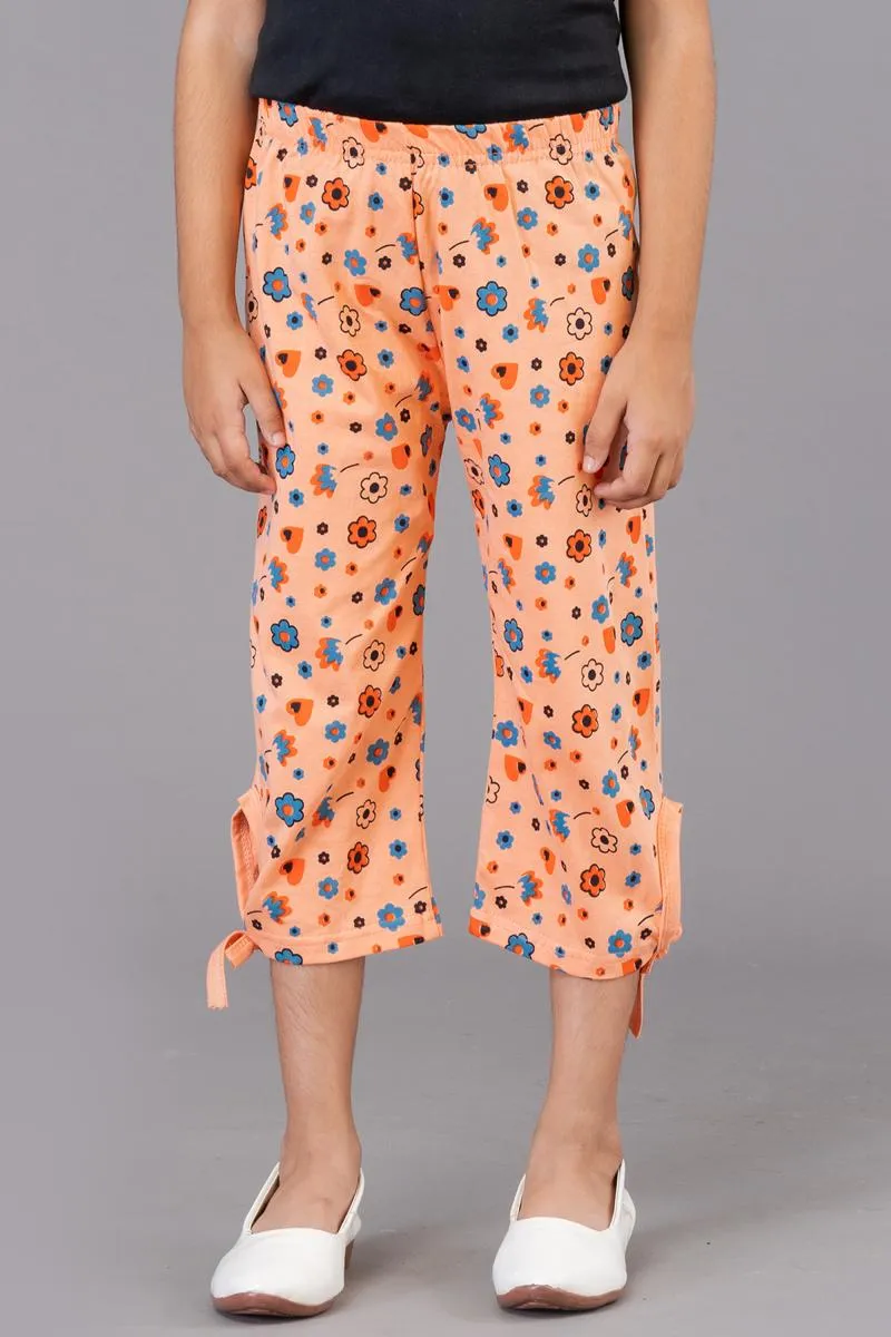 Girl's Cotton Printed Capri (3 - 9 Yrs)