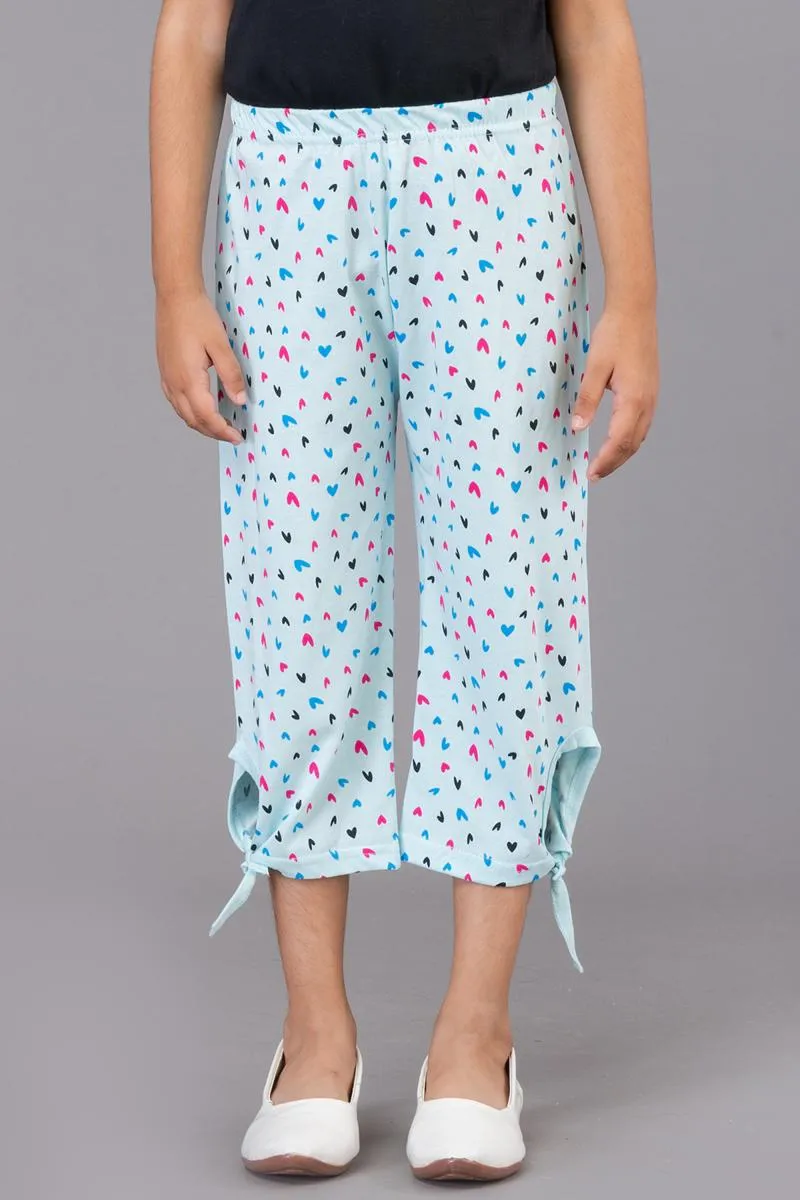 Girl's Cotton Printed Capri (3 - 9 Yrs)