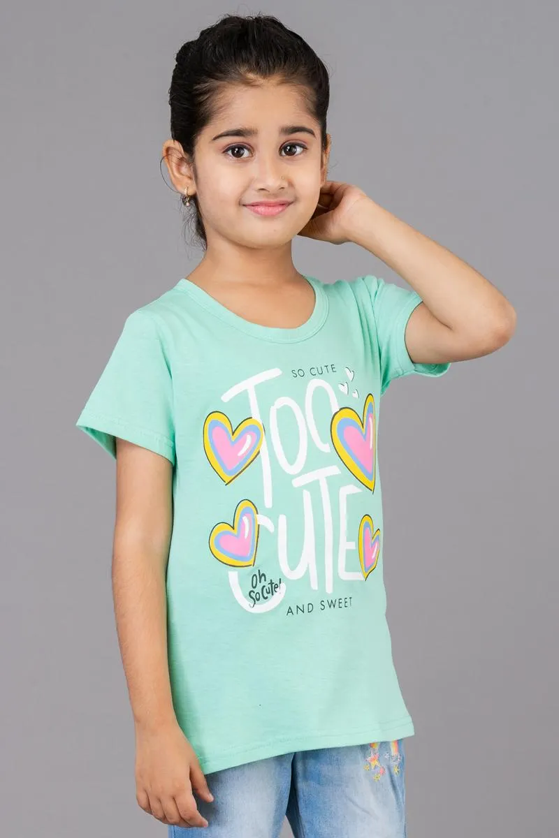 Girl's Cotton Printed Top (3 - 9 Yrs)
