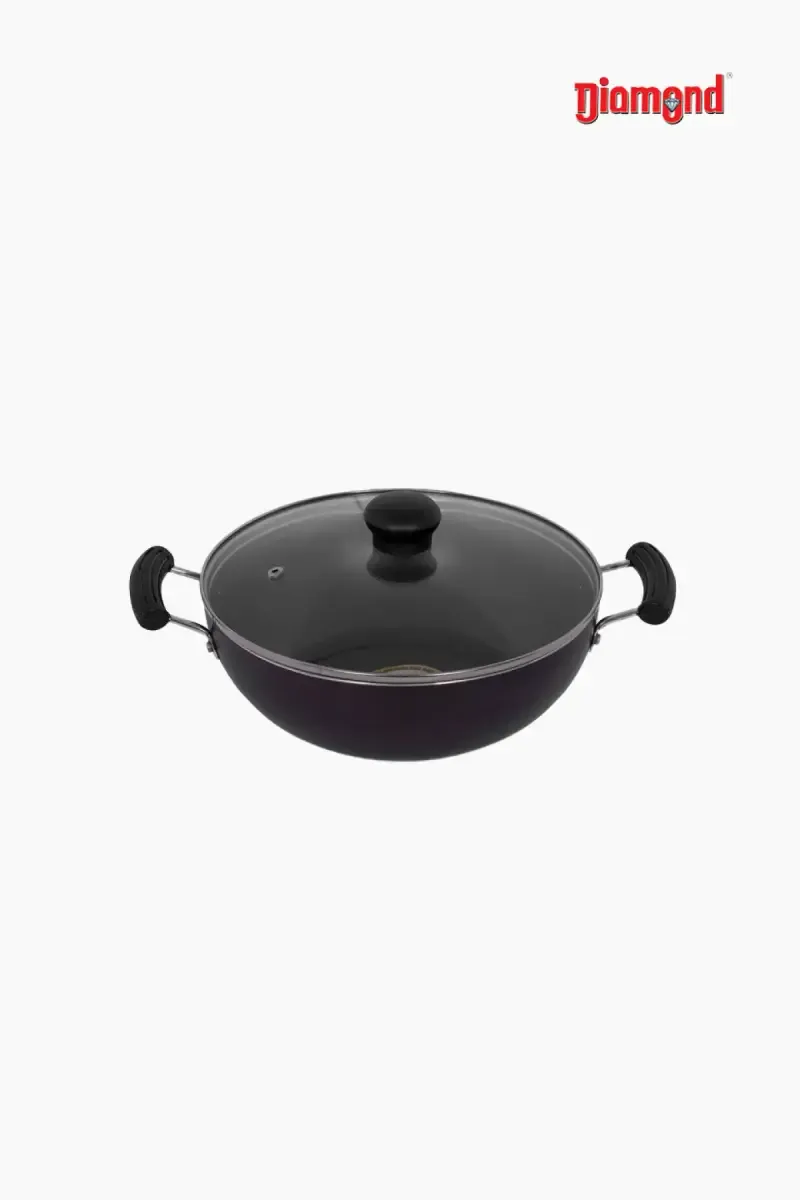 Diamond Nonstick Kadai with Lid - 24 cm (2 Ltr)