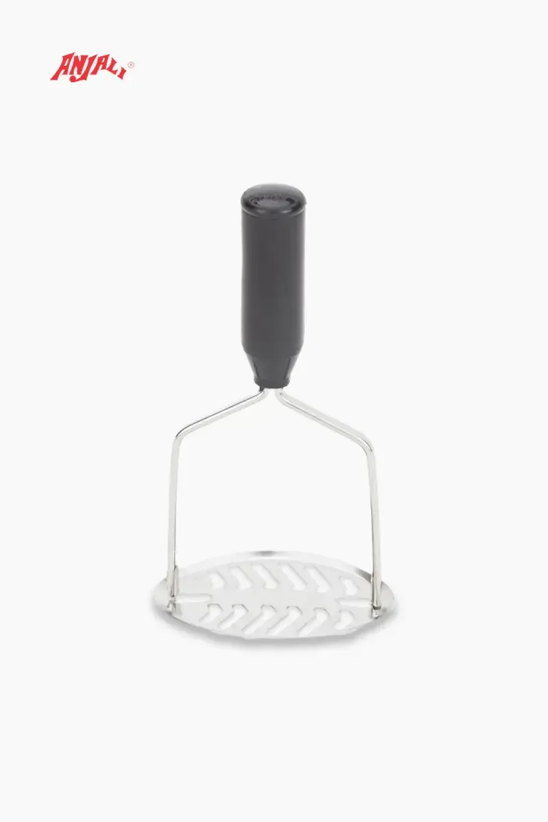 Anjali Stainless Steel Oval Potato Masher, 1 PC - 19x10 cm