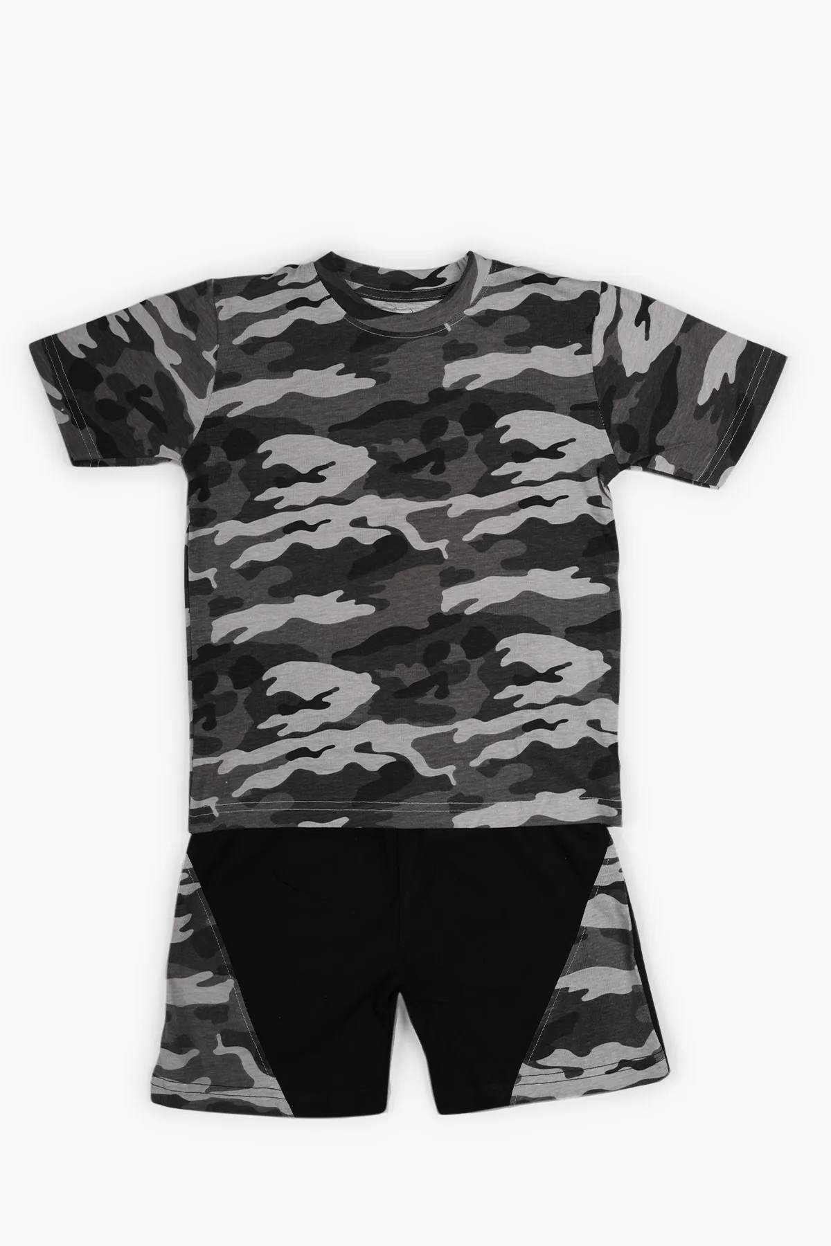 Printed T-shirt with Shorts Set for Boy (2-Pcs Set)