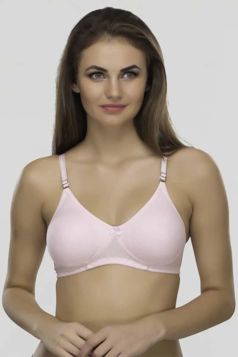 Cotton Blend Non Padded T-Shirt Bra for Women