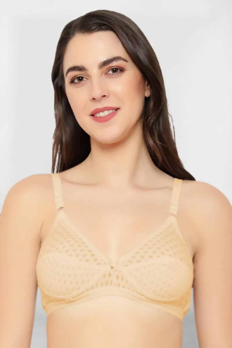 Cotton Blend Non Padded Bra for Women 