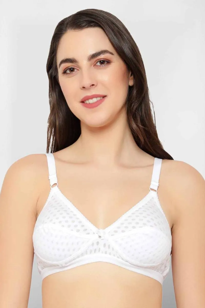 Cotton Blend Non Padded Bra for Women 