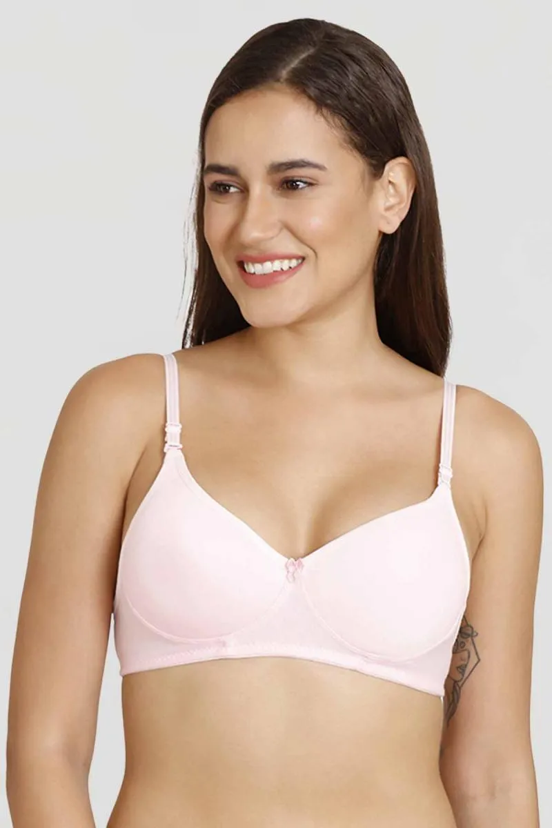 Cotton Blend Full Coverage Padded Bra for Women 002097PIN32B