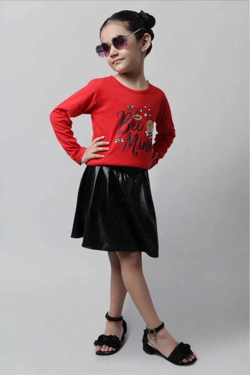 Cotton Blend Printed T-shirt for Girl (2 - 10 Yrs)