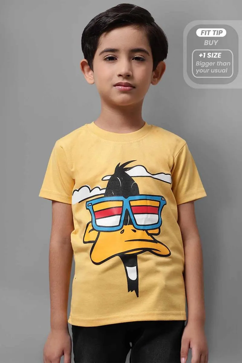 Cotton Blend Printed T-shirt for Boy