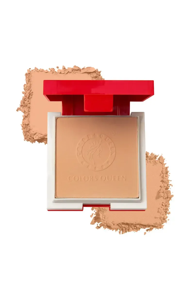 Colours Queen Photo Genic 2 in 1 Oil Control Compact Powder -Chestnut 003130CHE