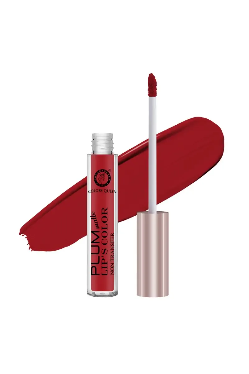 Colors Queen Plum Matte Long Lasting Waterproof Lipstick - 7gm (Red)