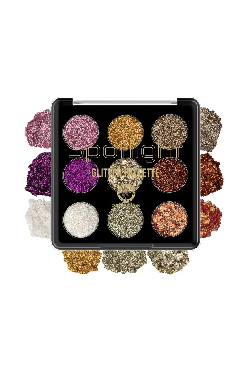 Colors Queen Spotlight Glitter Eye shadow Palette - 15g (Shade 01) 