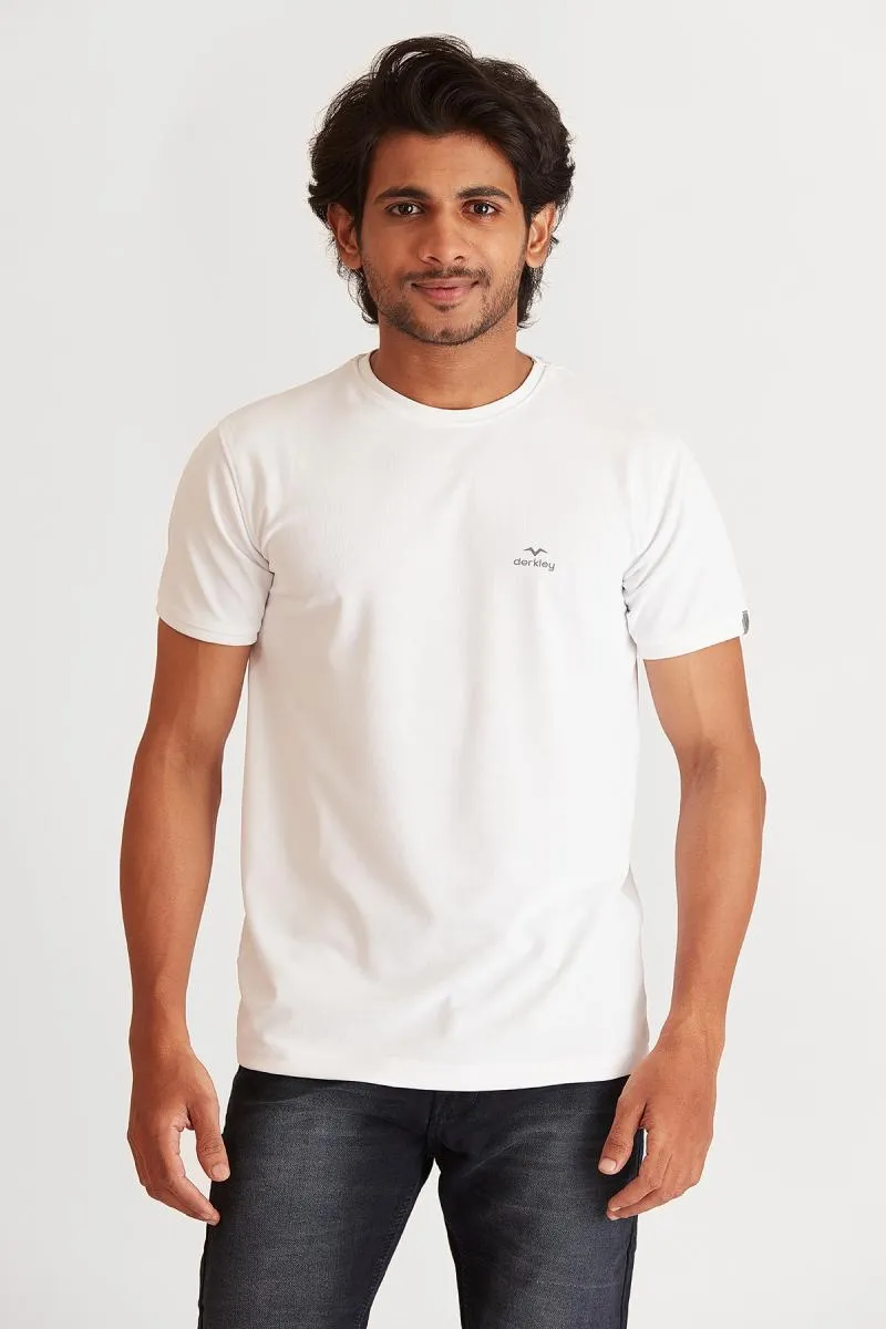 Men's Polyester Sports T-shirt 003372XLOFFWHI