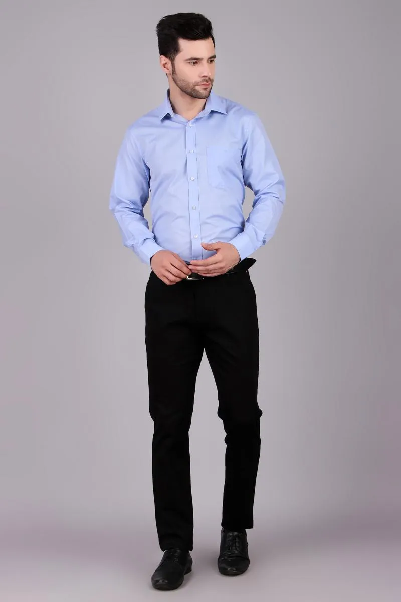 Men's Slim Fit Formal Shirt 003585SKYBLUS