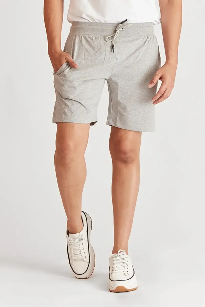 Cotton Printed Shorts for Men 003586GREL