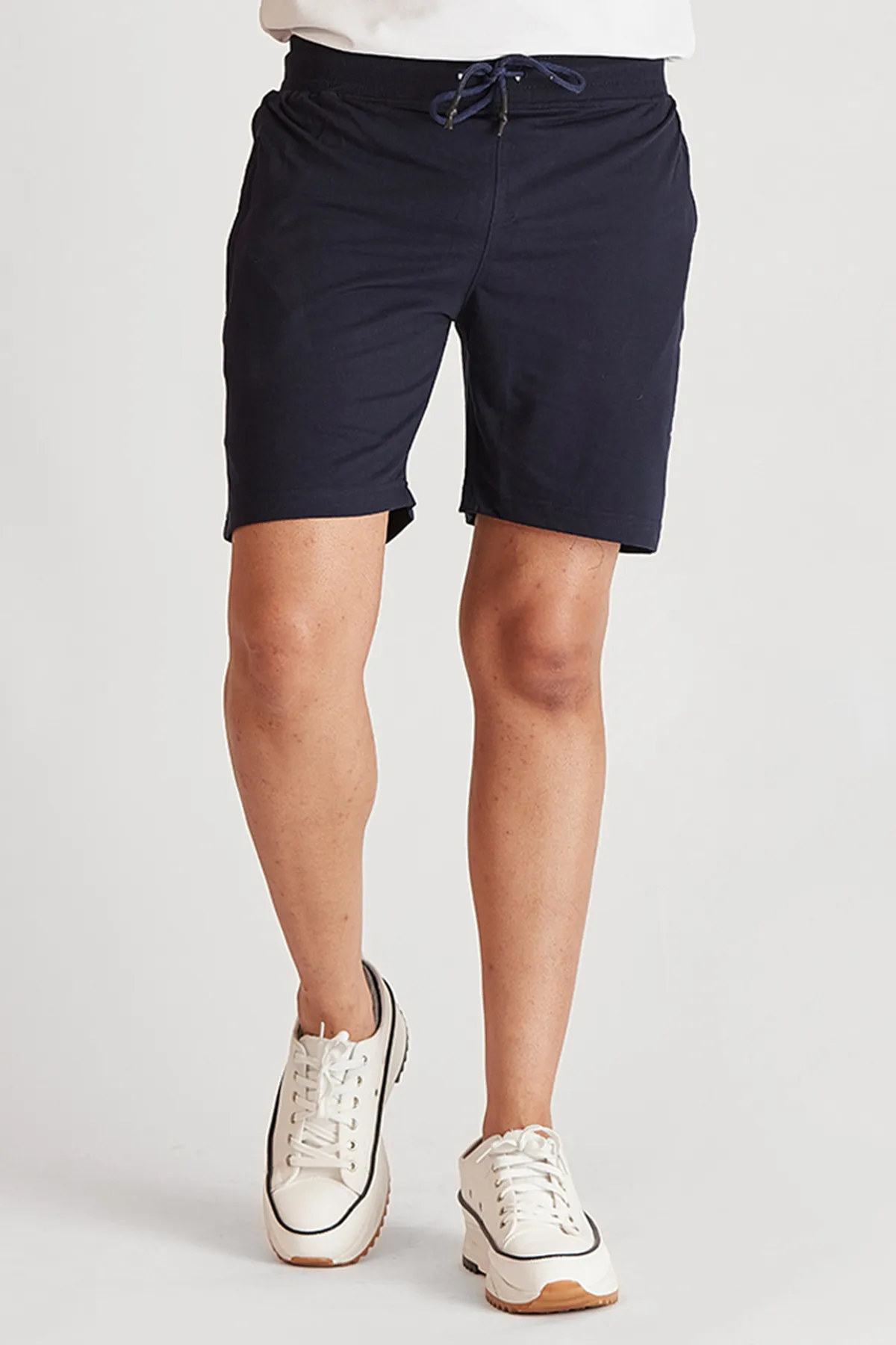 Cotton Printed Shorts for Men 003586NAVBLUXL