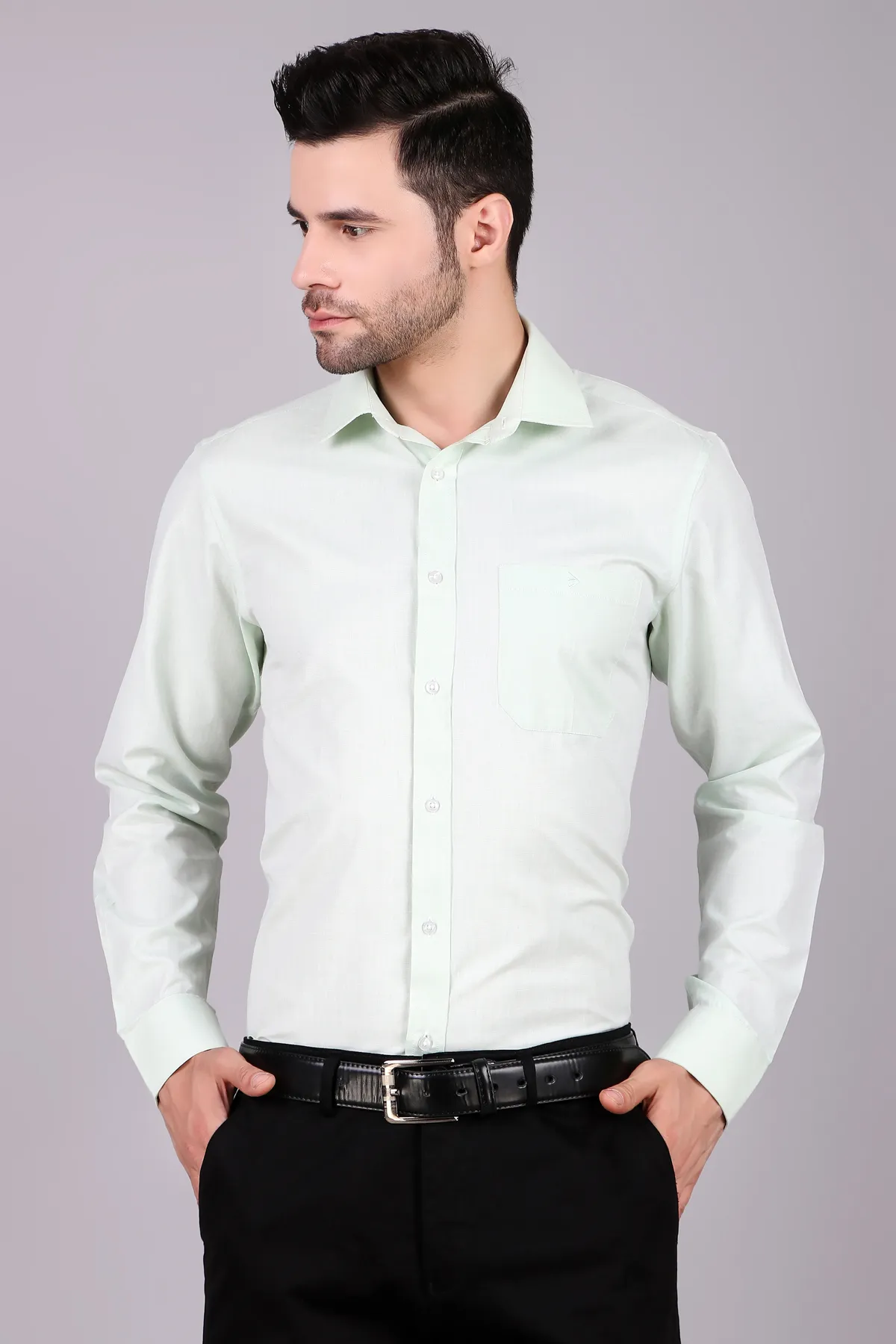 Men's Polycotton Slim Fit Formal Shirt 003595LIGGRES