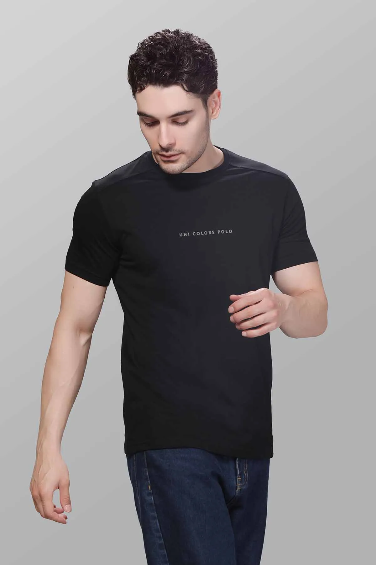 Men's Cotton Slim Fit T-shirt 003606LBLA