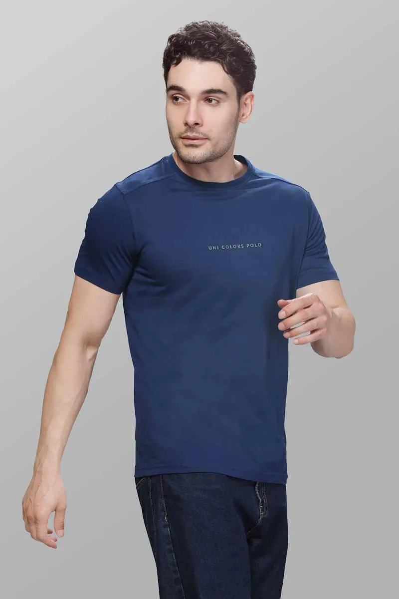 Men's Cotton Slim Fit T-shirt 003606XXLROYBLU