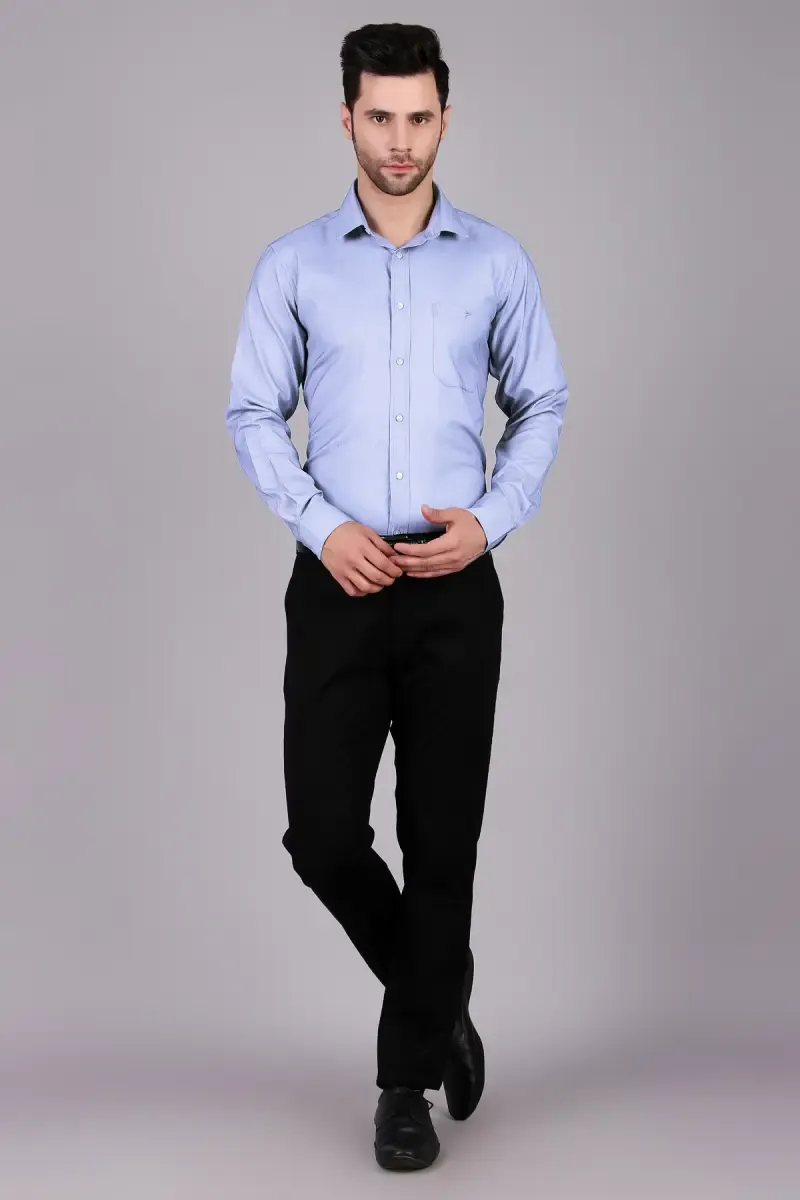 Men's Slim Fit Formal Shirt 003611BLUS