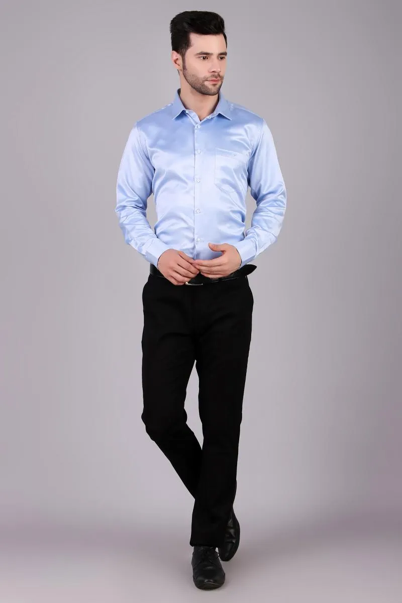 Men's Satin Slim Fit Formal Shirt