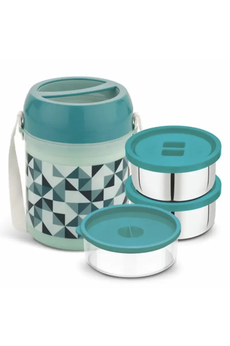Asian Plastic & Stainless Steel Diet Meal Lunch Box - 660 ml
