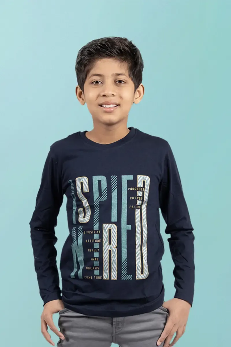 Typographic Print T-shirt for Boy