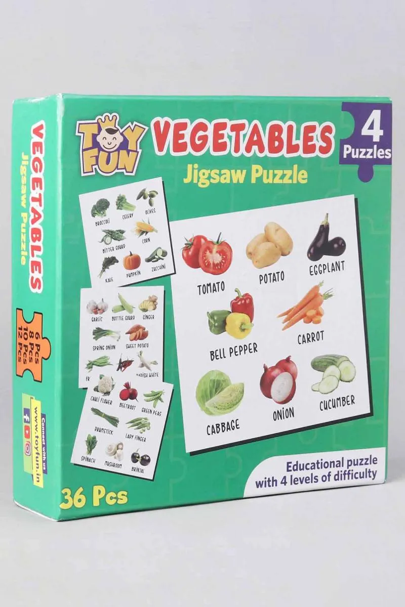 Jigsaw Puzzle Vegetables set of 4 Puzzles