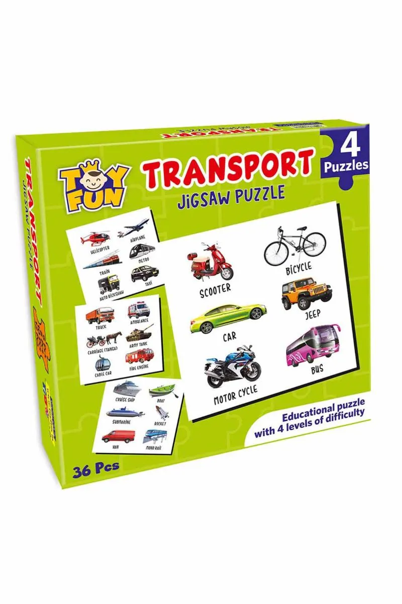 Transport Vehicles Jigsaw Puzzles For Kids 