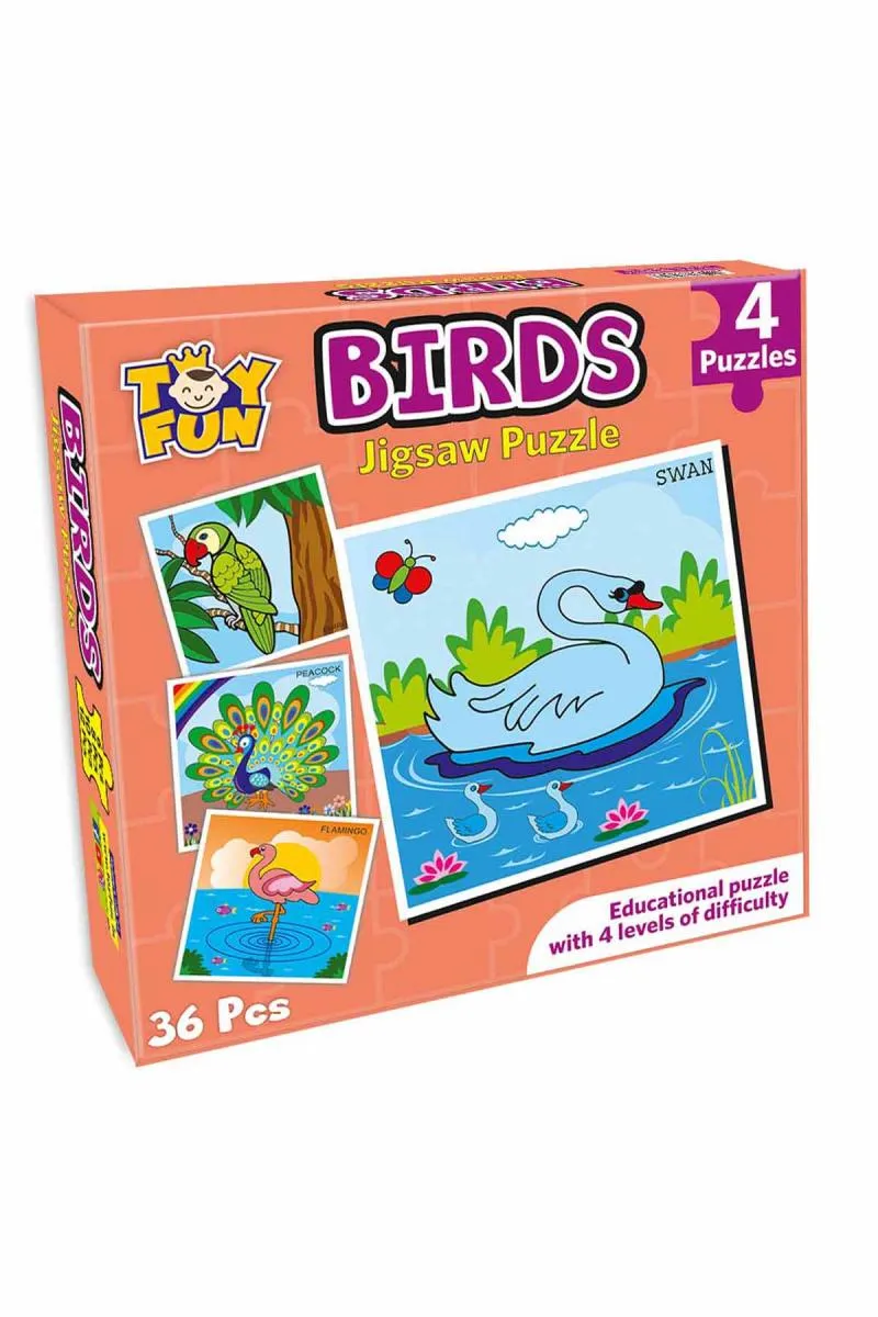 Birds Jigsaw Puzzle - Set of 4 Puzzles