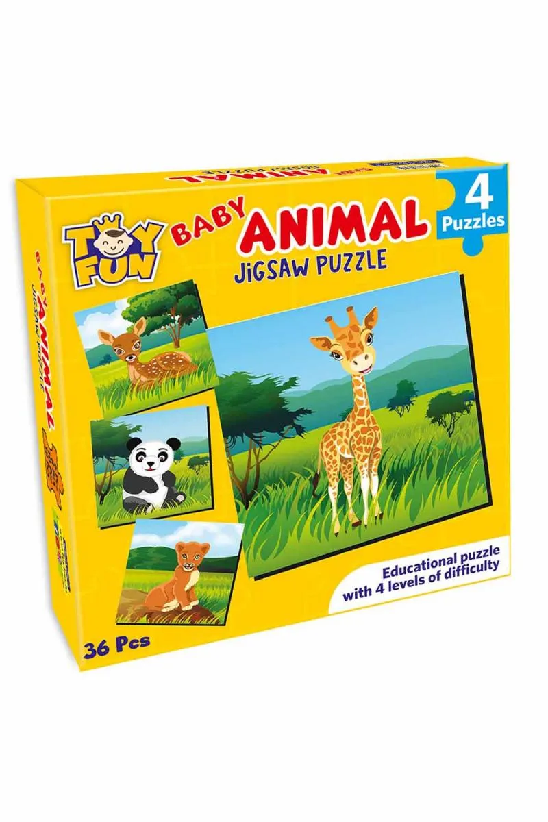 Baby Animals Jigsaw Puzzles - set of 4 
