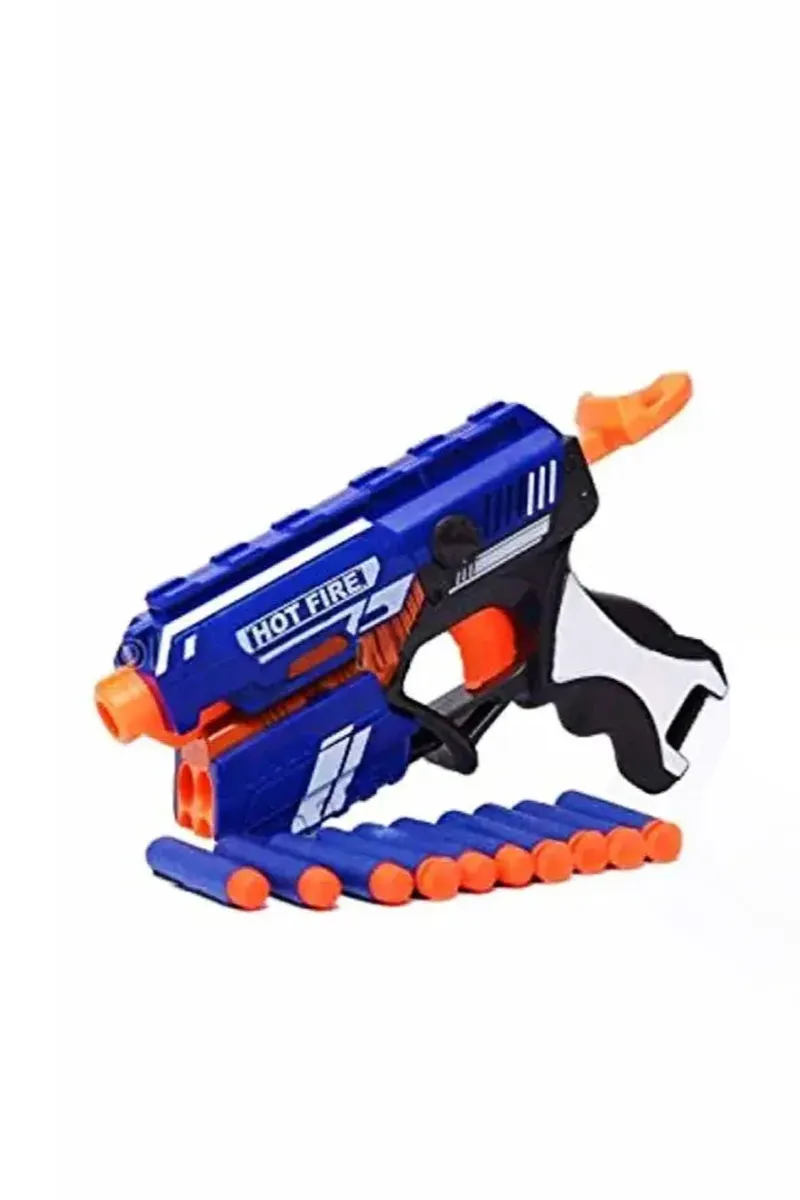 Soft Bullet & Dart Blaster Gun Toy For Kids (Multicolor)