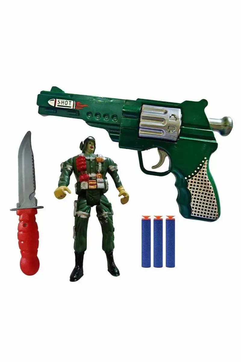 Toy Cloud Soft Blaster Bullet Dart Shooting Toy (Multicolor) 004231MUL