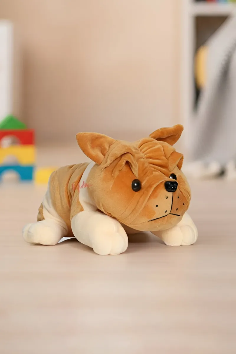 Mini Bull Dog Soft Toy For Kids