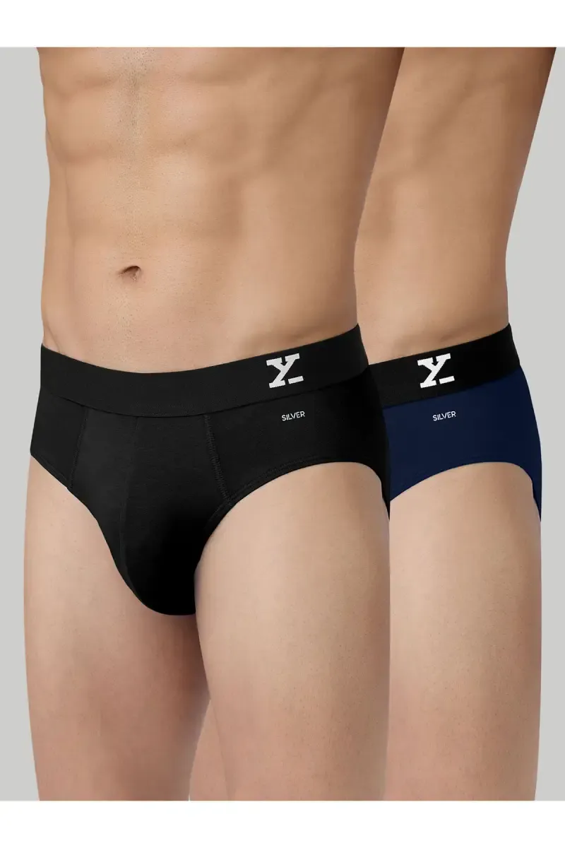 Men's - Pack of 2 IntelliFresh Cotton Stretch Briefs 004565LMUL