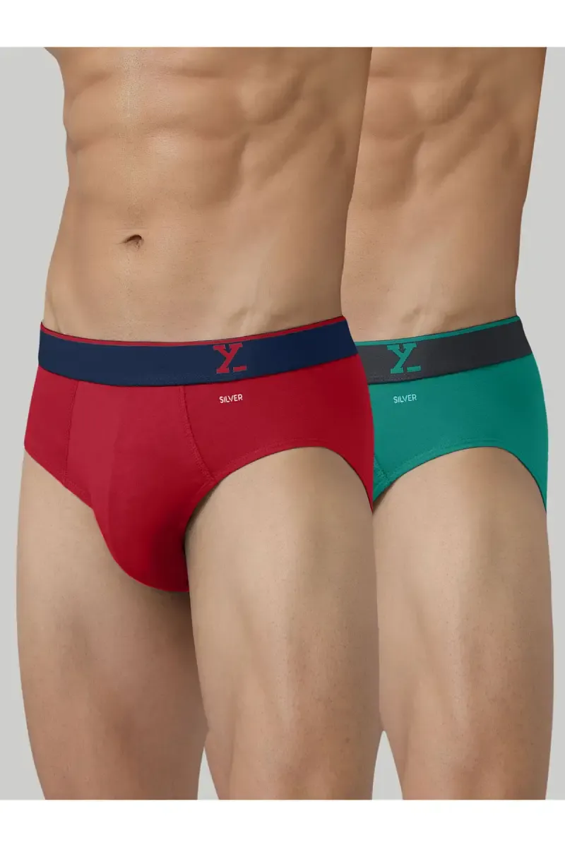 Men's Pack of 2 - IntelliFresh Cotton Stretch Briefs 004573XLMUL