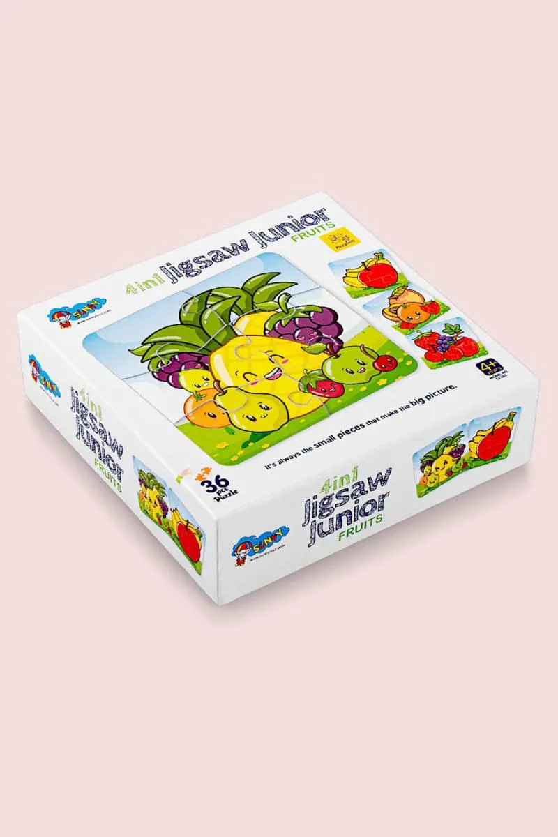 4 In 1 Jigsaw Fruits Puzzle For Kids - Small 
