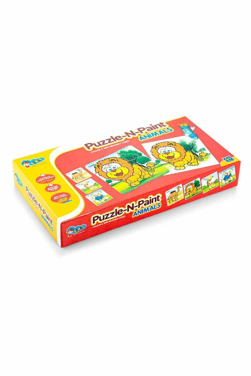 Puzzle & Paint Animals For Kids