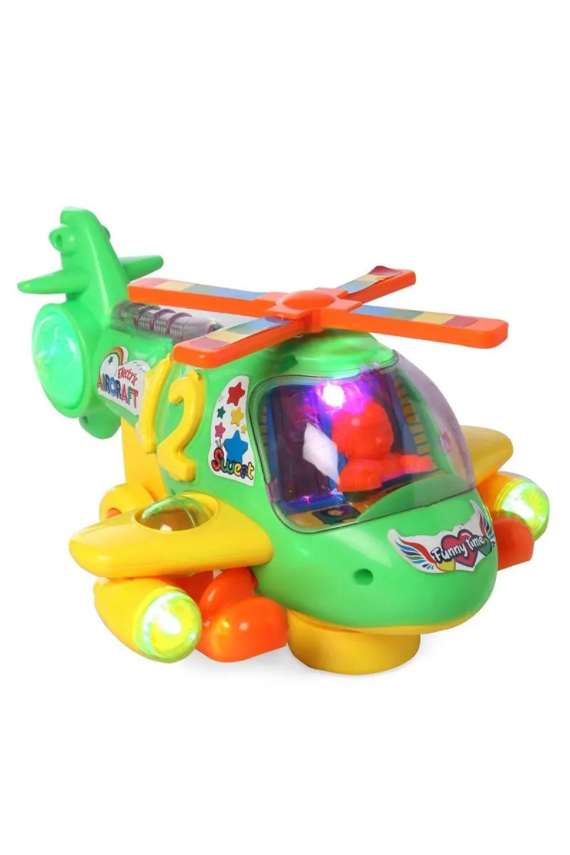 Musical Helicopter Bump and Go Toy 