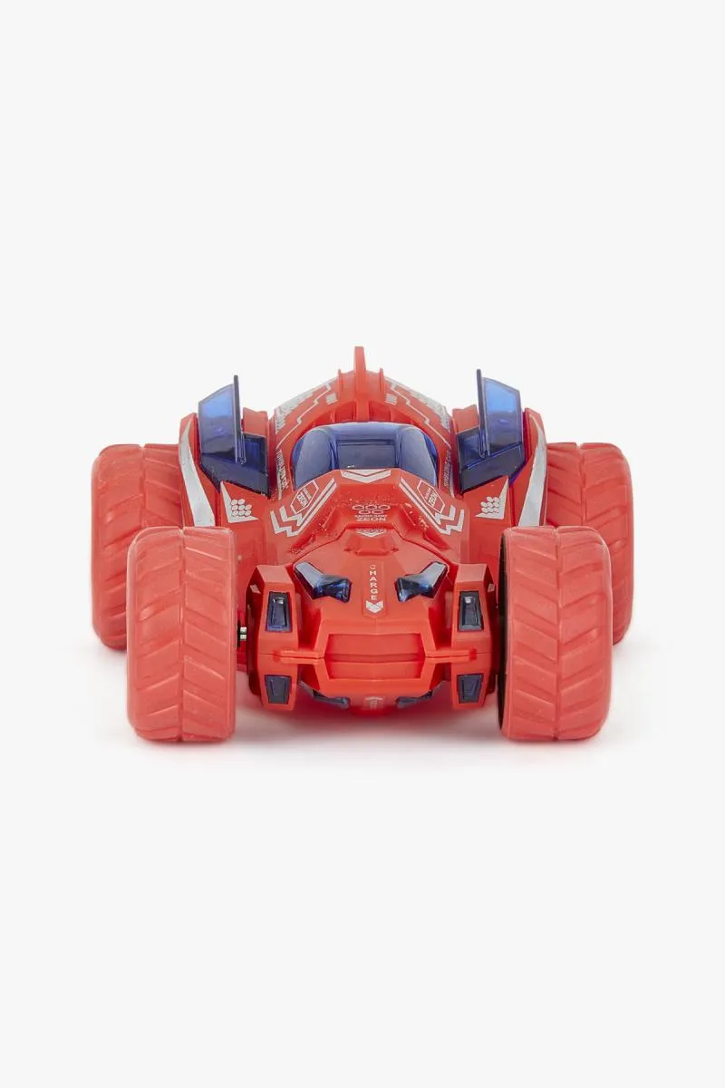 Push and Go 360 Degree Friction Powered Stunt Car Toy - Red 004771RED