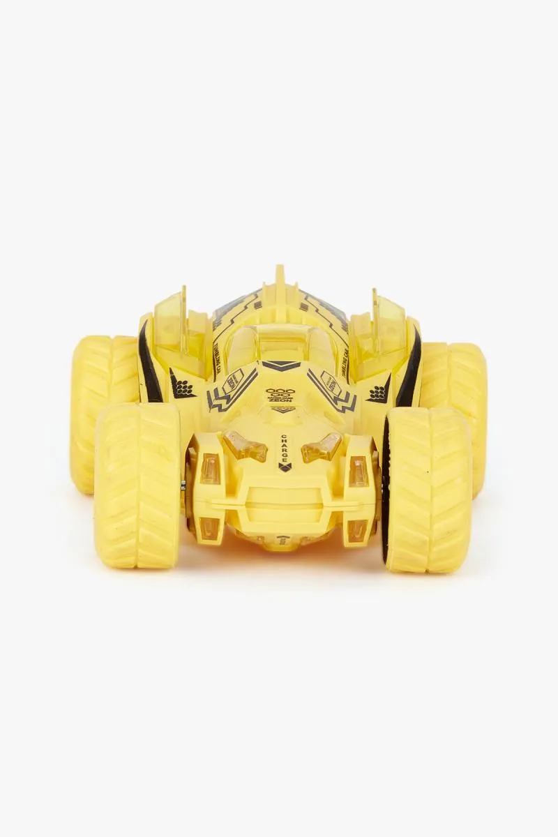Push and Go 360 Degree Friction Powered Stunt Car Toy- Yellow 004771YEL