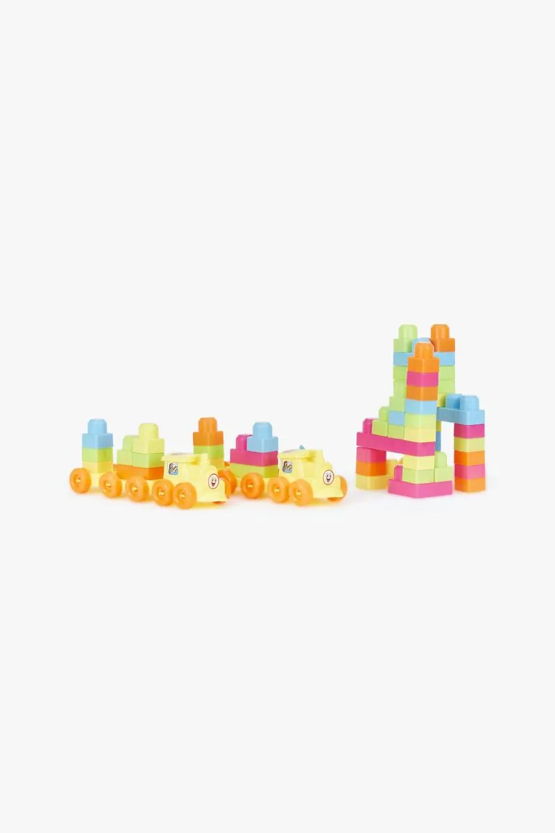 Train Building Blocks Set for Kids - 80 Pieces