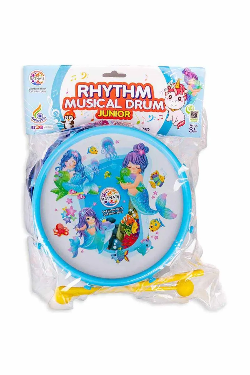 Mermaid Rhythm Musical Junior Drum For Kids (Multicolor)