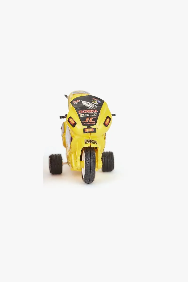 Hero Honda Pull Back Bike Toy for Kids -  Red 004980YEL