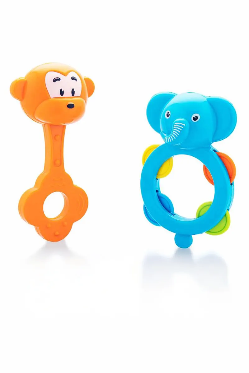 Best Friends Rattle Set For Kids (Multicolor) - Pack of 2