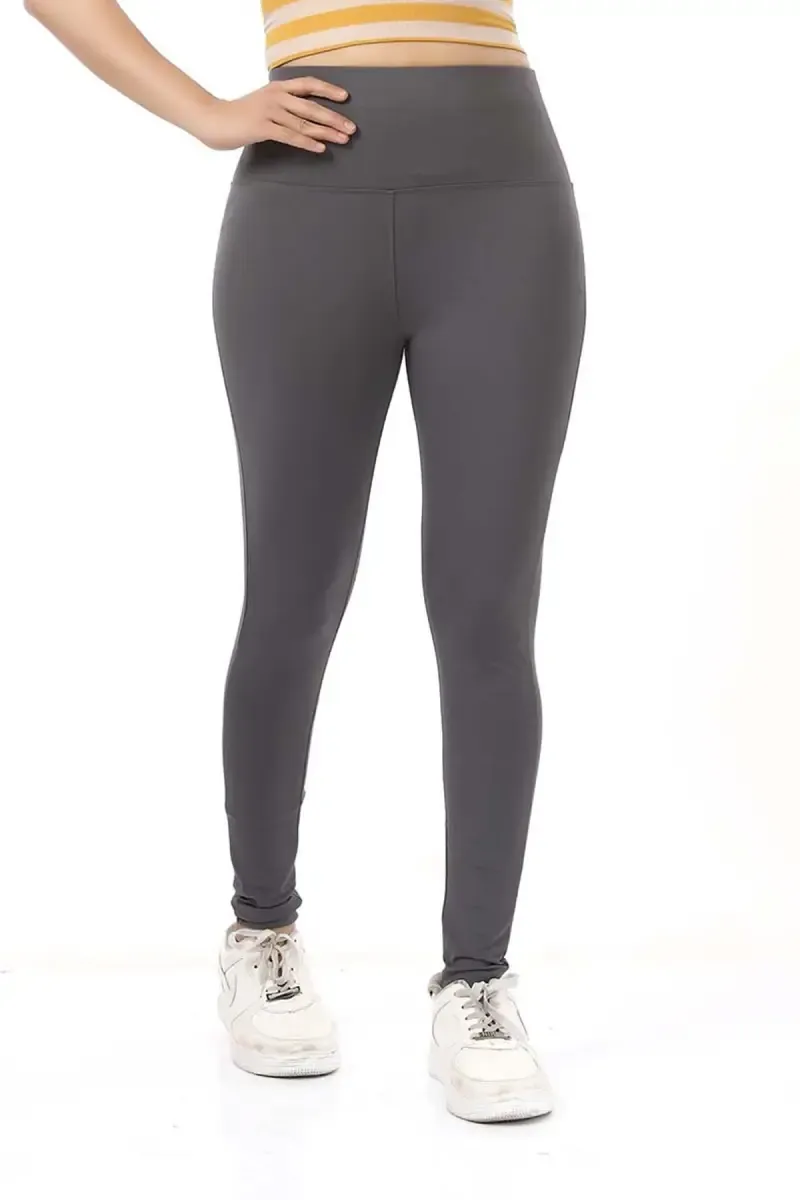 Women's Polyester Solid Yoga Pants 004986GREXL