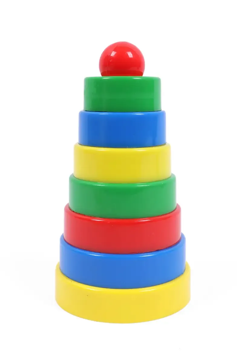 Shape Sorter & Stacker 2 in 1 - Red